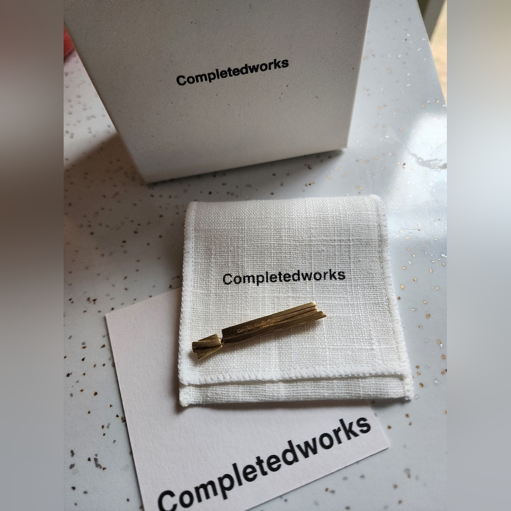 Completed Works Splintered - Woven Gold Vermeil Earring NIB